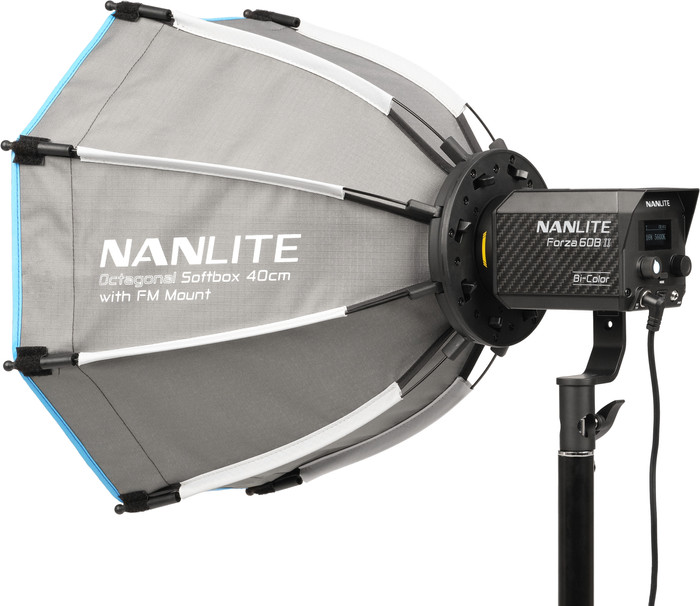 Nanlite Octagonal Softbox 40cm FM Mount right side