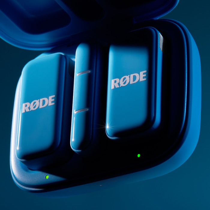 Rode Wireless Micro Blau USB-C visueller lieferant