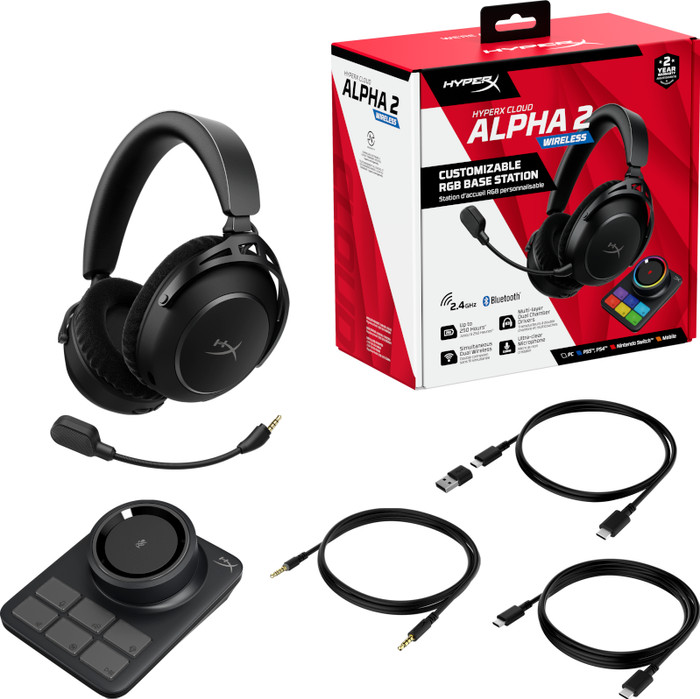 HyperX Cloud Alpha 2 Wireless Black accessory