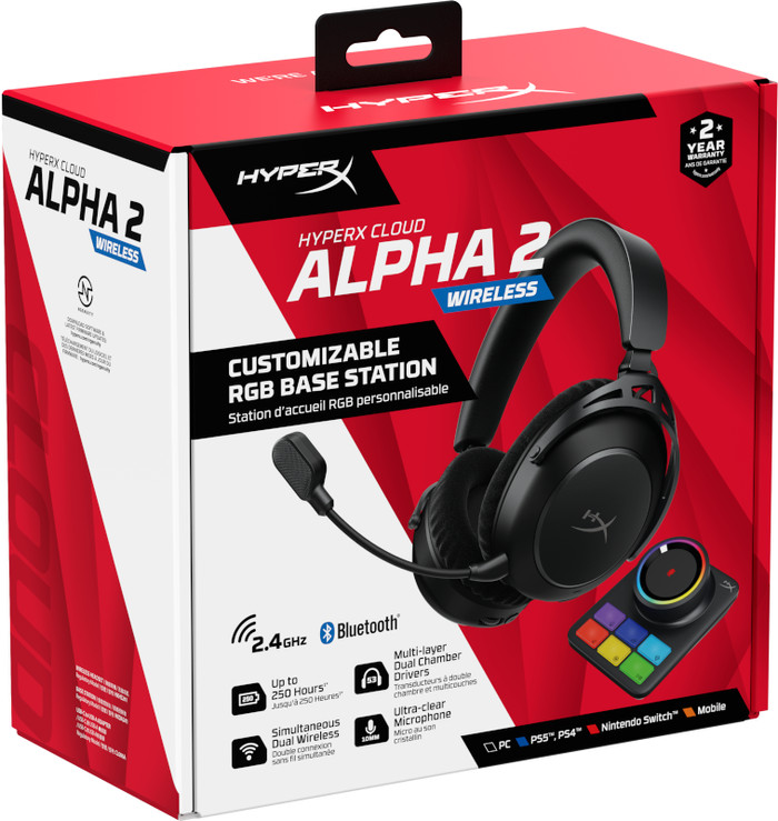 HyperX Cloud Alpha 2 Wireless Black packaging
