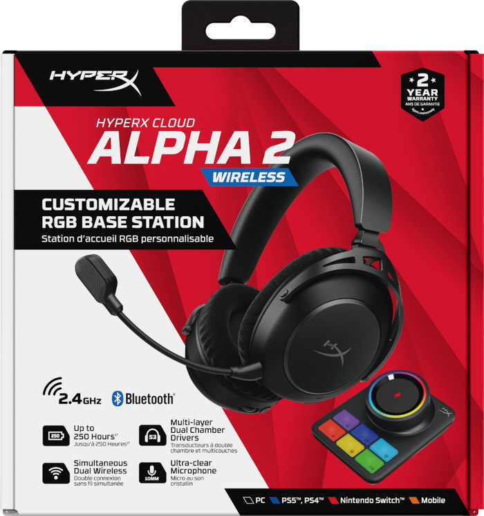 HyperX Cloud Alpha 2 Wireless Black packaging