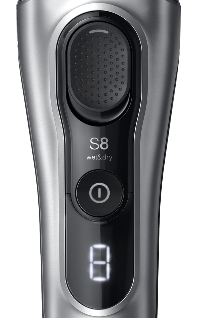 Braun Series 8 8617S Silber detail