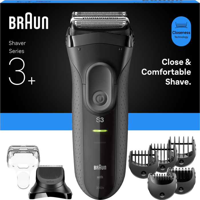 Braun Series 3+ 3000BT Grau zubehör