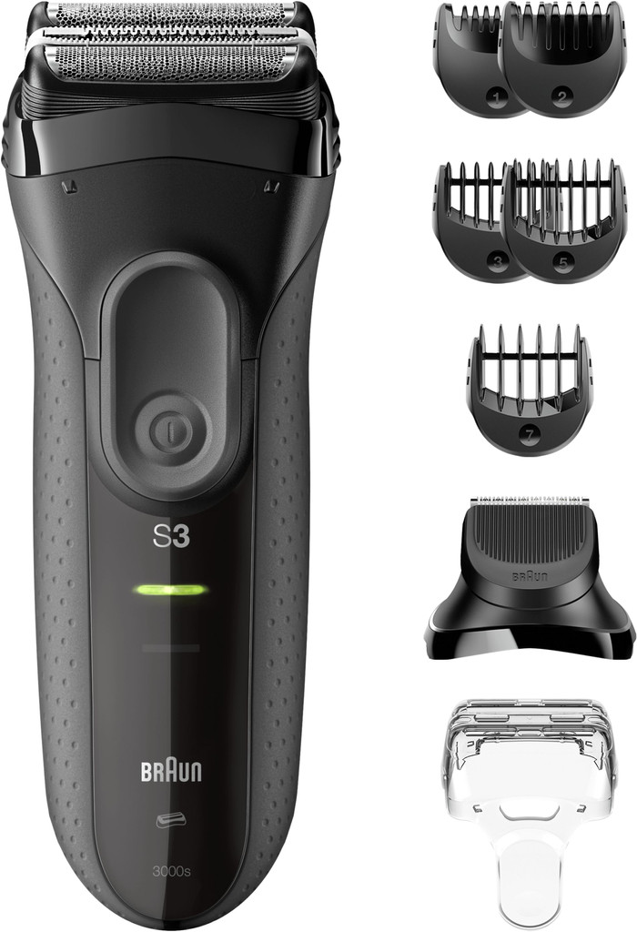 Braun Series 3+ 3000BT Grau zubehör