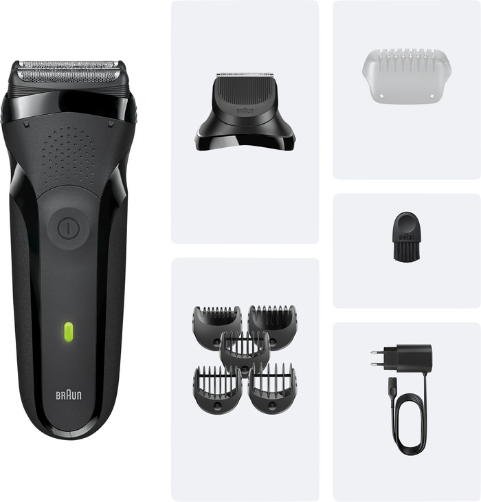Braun Series 3 300BT Grau zubehör