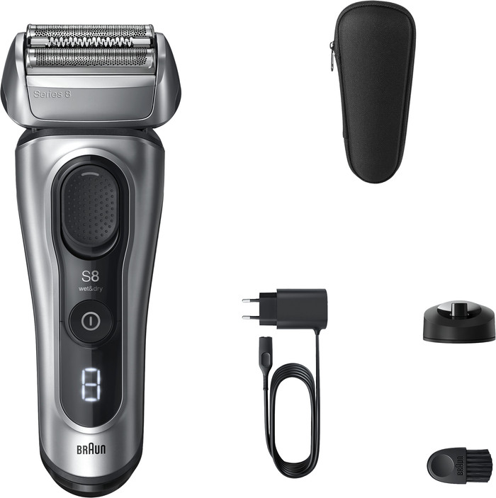 Braun Series 8 8617S Silber zubehör