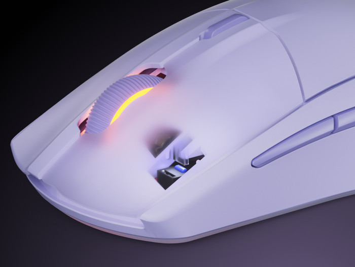 SteelSeries Rival 3 Gen 2 Kabellose Gaming-Maus Lavendel vorne