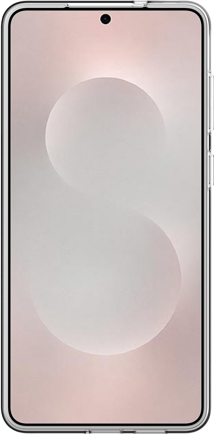 Just in Case Soft Design Samsung Galaxy S25 Edge Backcover Transparent vorne