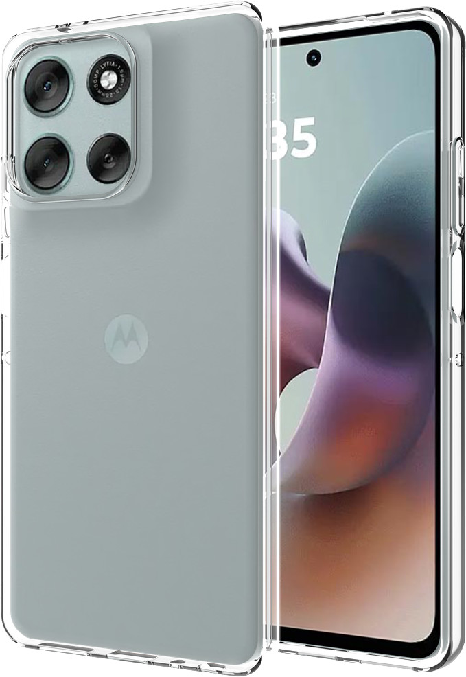 Just in Case Soft Design Motorola Moto G56 Back Cover Transparent combined product