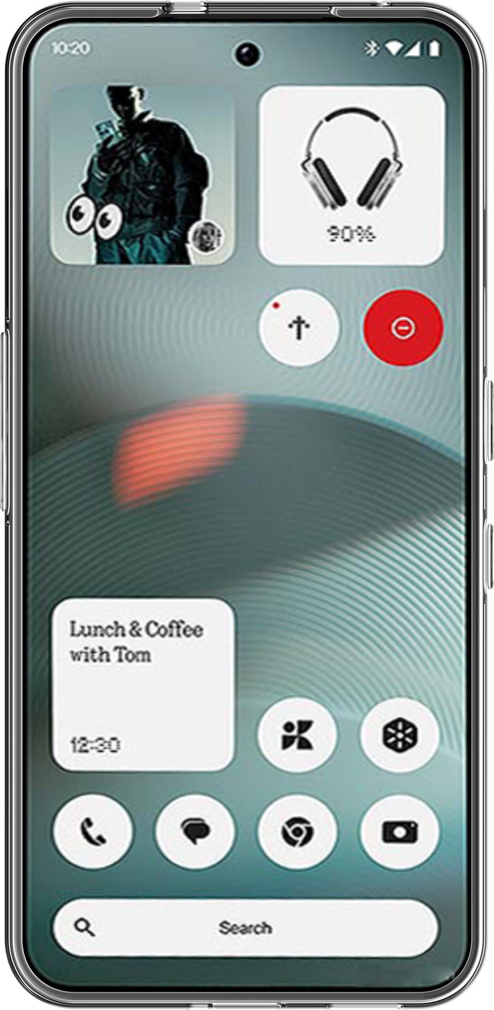 Nothing Phone (3) 256GB Weiß 5G + Zubehörset vorne