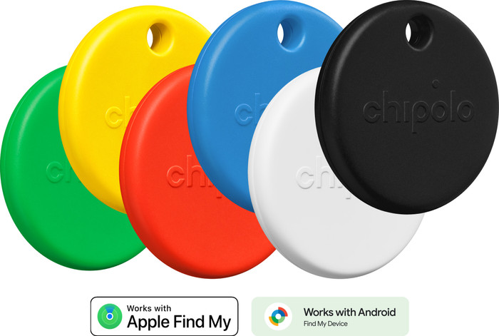Chipolo POP 6-Pack Black, White, Colored Main Image
