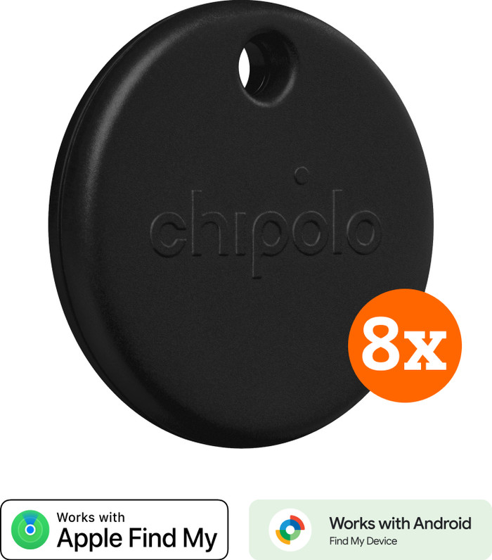 Chipolo POP 8-Pack Black Main Image