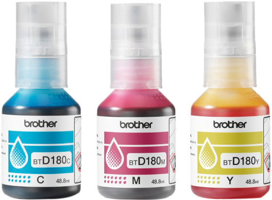 Brother BT-D180 Ink Bottle Combo Pack Color front