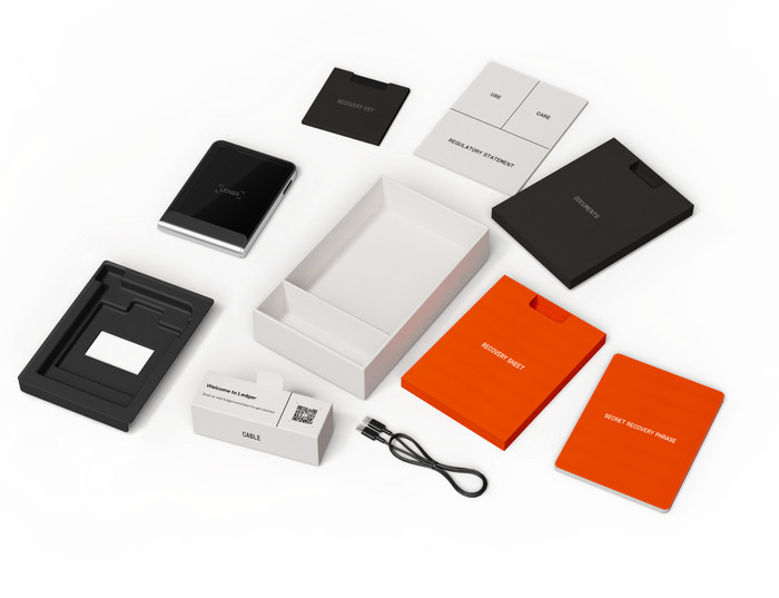 Ledger Flex Oxidate Green including Recovery Key accessory