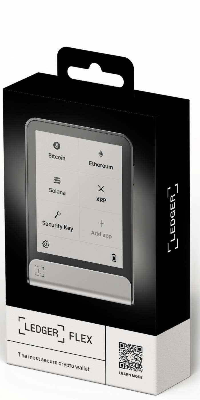 Ledger Flex Graphite including Recovery Key packaging