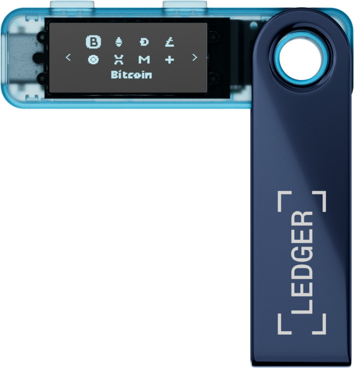 Ledger Nano S Plus Neptune Blue top