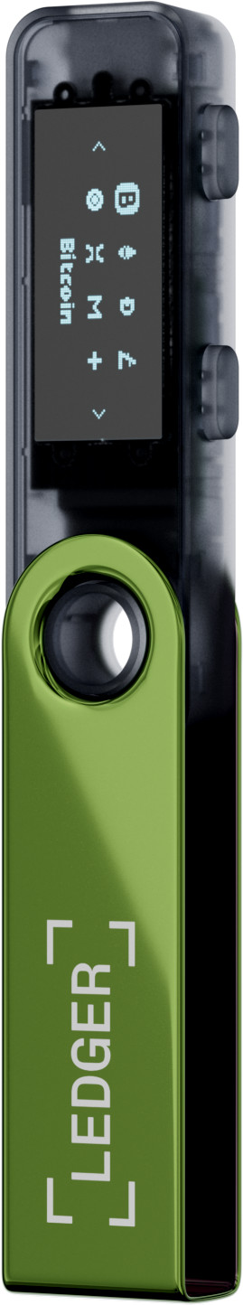 Ledger Nano S Plus Oxidate Green top