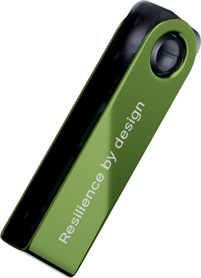 Ledger Nano S Plus Oxidate Green top