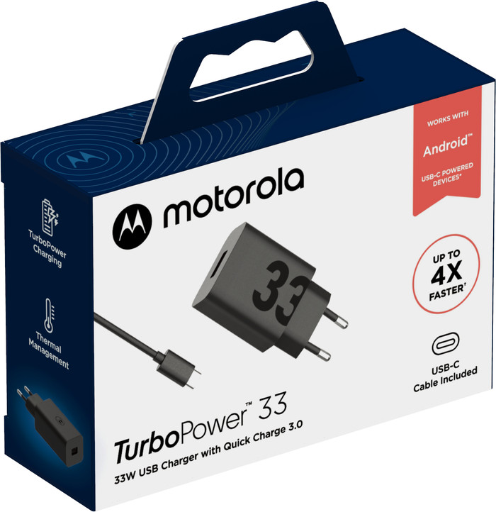 Motorola TurboPower Charger 33W packaging