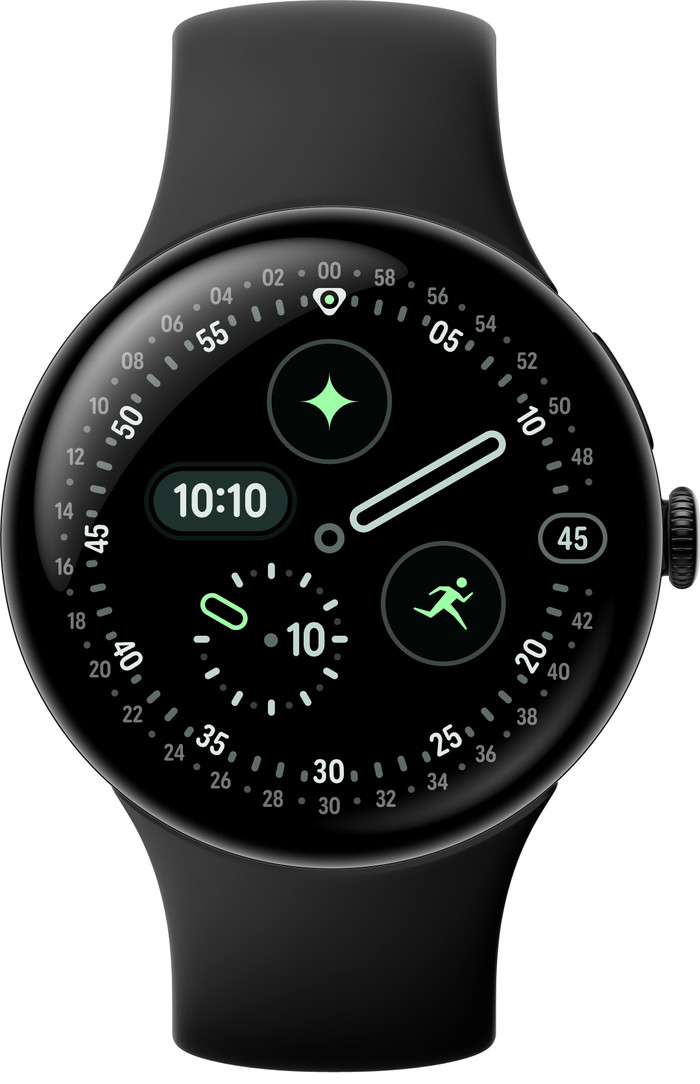 Google Pixel Watch 4 Black 45mm front
