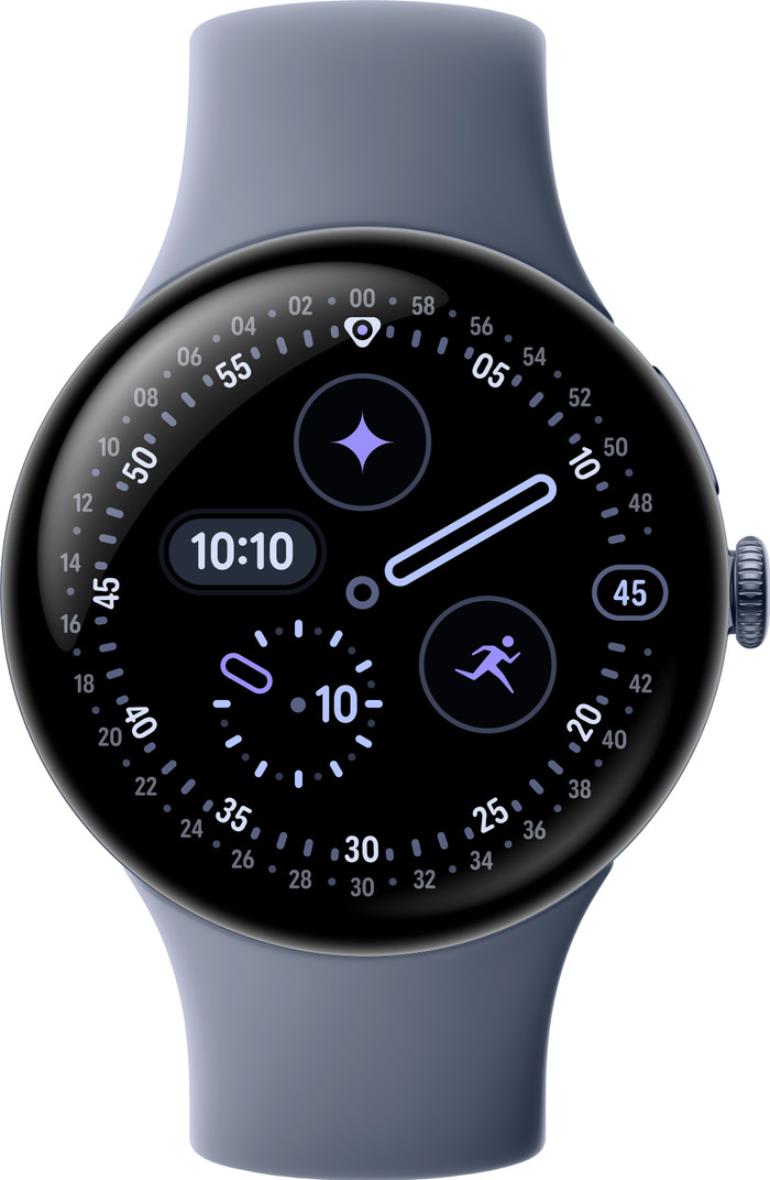 Google Pixel Watch 4 Grau 45 mm vorne