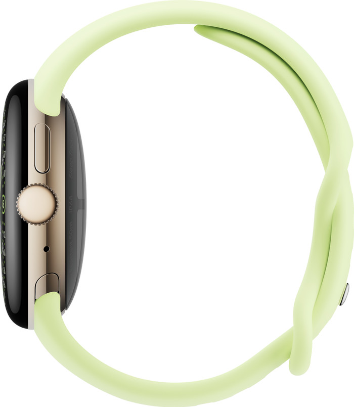 Google Pixel Watch 4 Gold/Grün 41 mm rechte seite
