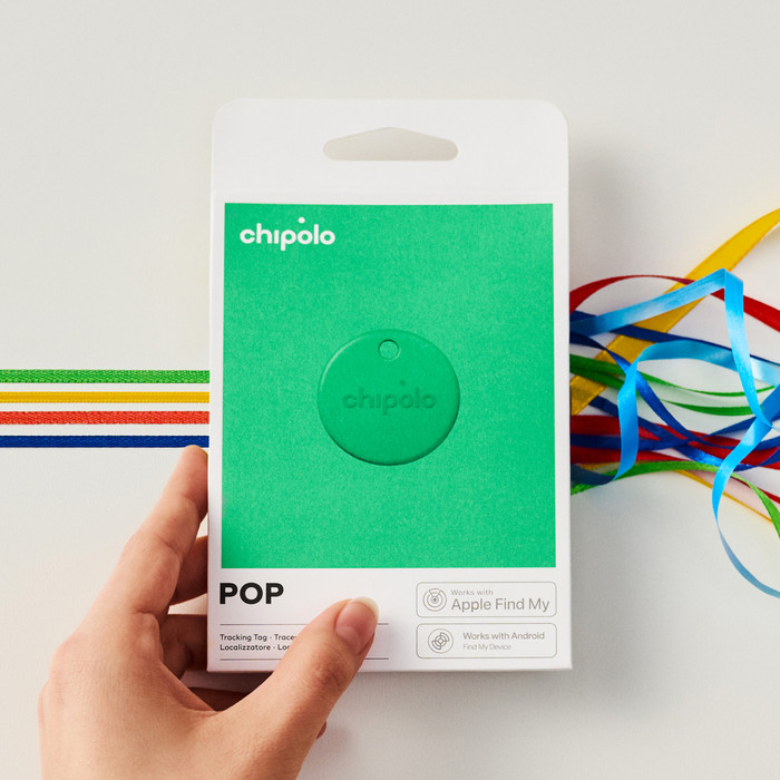 Chipolo POP green packaging