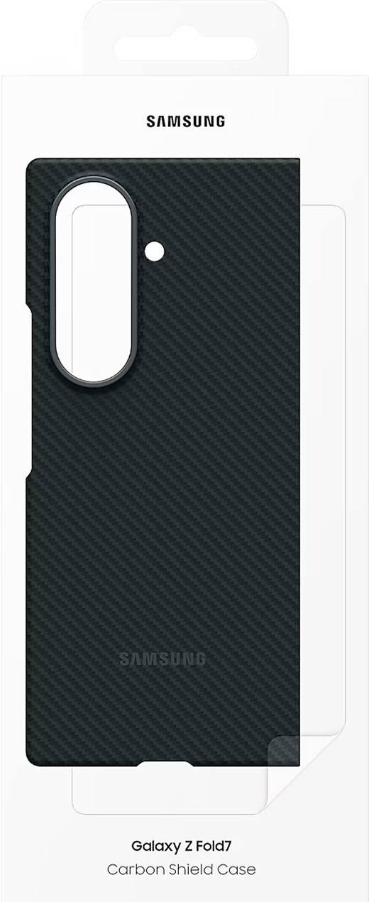 Samsung Galaxy Z Fold 7 Carbon Back Cover Black packaging