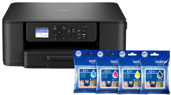 Brother DCP-J1310DW + 1 Satz Reservepatronen Main Image