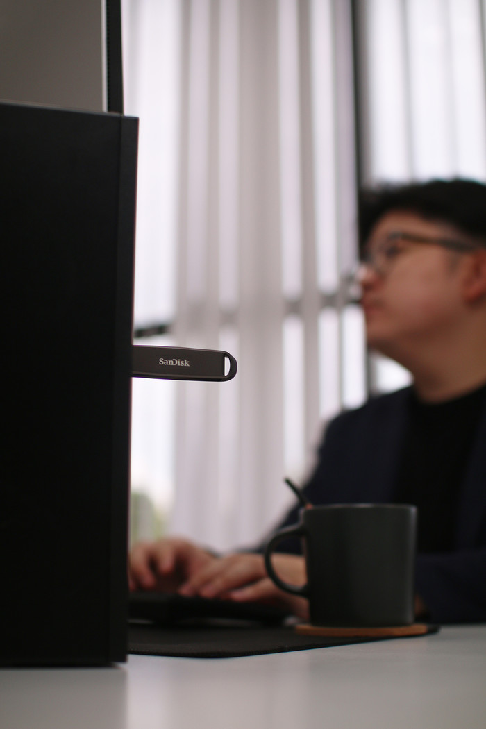 SanDisk Extreme PRO Dual Drive 512GB produkt in gebrauch