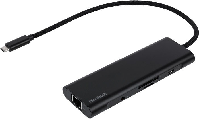 BlueBuilt 8-in-1 HDMI Docking Station with USB-C Black Main Image