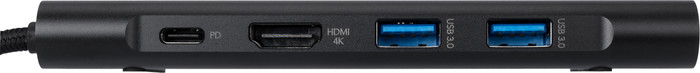BlueBuilt 8-in-1 HDMI Docking Station with USB-C Black back