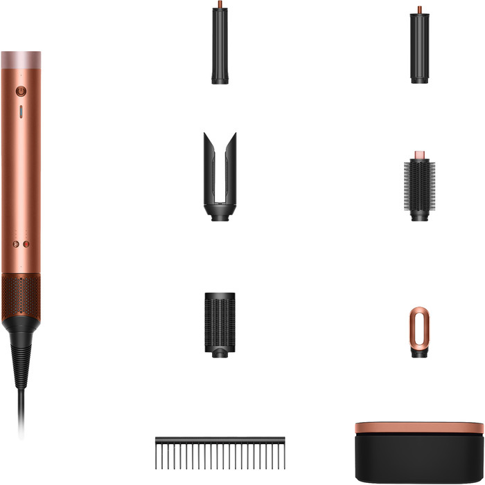 Dyson Airwrap Co-anda2x Straight + Wavy Limited Edition Amber Silk zubehör