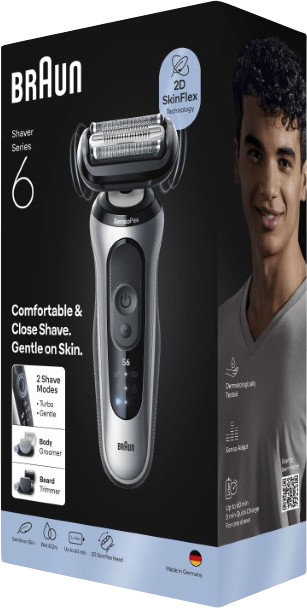 Braun Series 6 62-S1650S Silber verpackung
