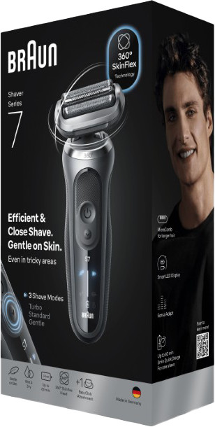 Braun Series 7 72-G1200S Gray packaging