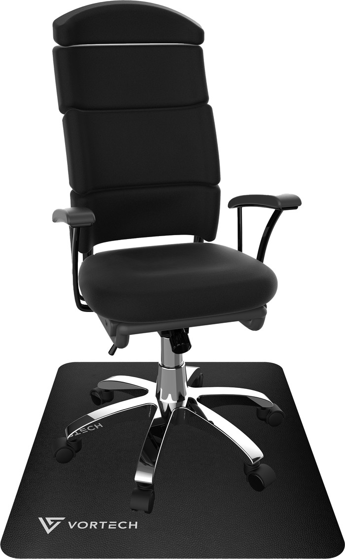 Vortech Bodenschutzmatte Schwarz vorne