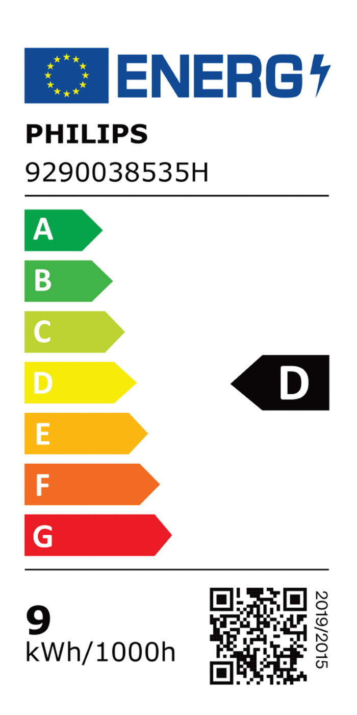 Philips Hue White & Color Starterset E27 1.100 lm Doppelpack + Bridge Pro energielabel