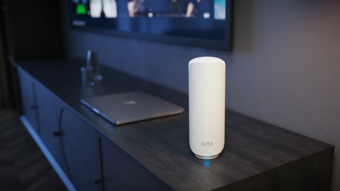 NETGEAR Orbi RBE373 product in use