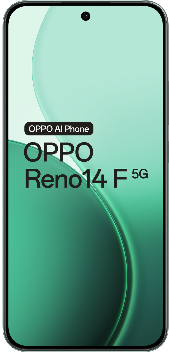 OPPO Reno14 F 256GB Green 5G front
