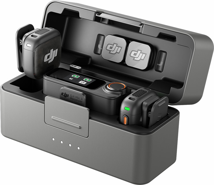 DJI Mic 3 + Charging Case right side