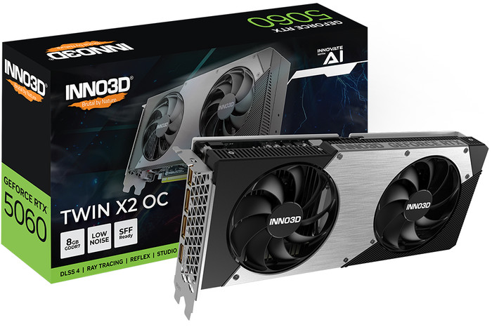 INNO3D GeForce RTX 5060 TWIN X2 OC 8GB packaging
