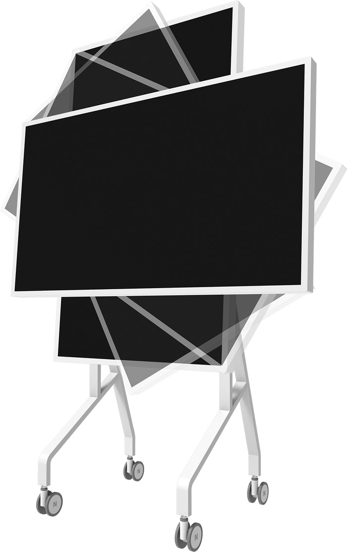 Samsung Flip Pro WM65B + Neomounts MOVE Go Flip FL50-515WH1 detail