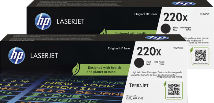 HP 220X LaserJet Toner Schwarz (2 Stück) Main Image