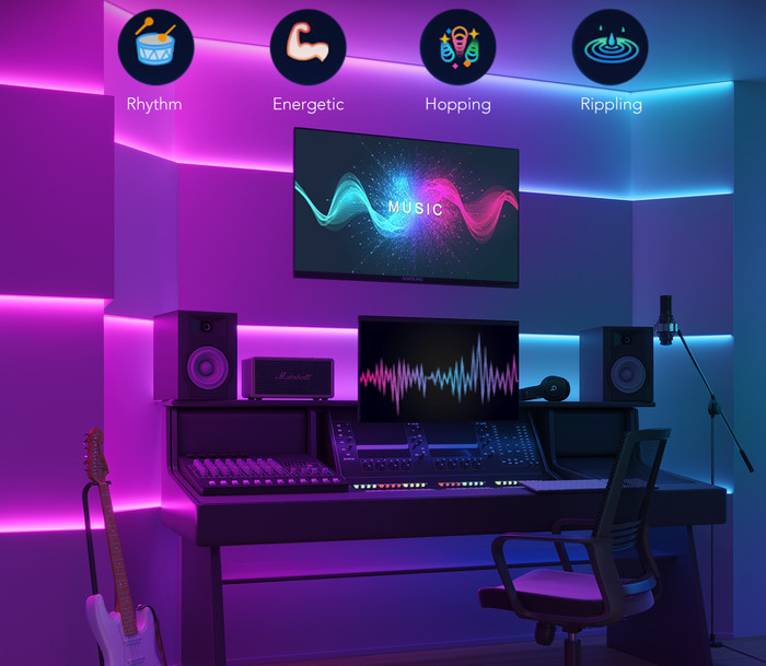 Govee Lightstrip S Segmented Colour Control 5 Meter produkt in gebrauch