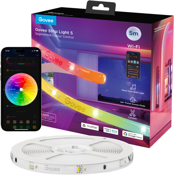 Govee Lightstrip S Segmented Colour Control 5 Meter vorne