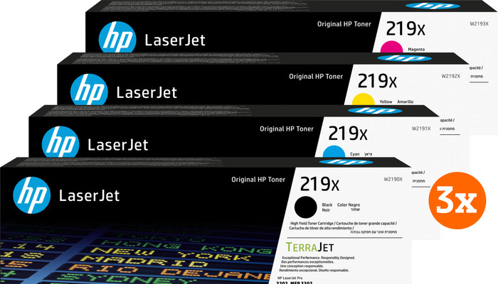 HP 219 LaserJet Toner Multipack (3 Stück) Main Image