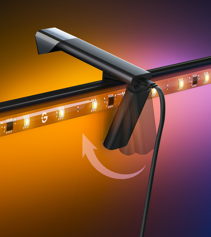 Govee TV Backlight 3 Lite für 55 - 65 Zoll Fernseher produkt in gebrauch