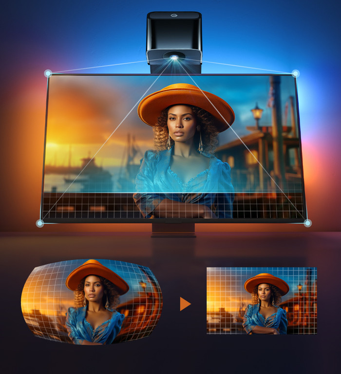 Govee TV Backlight 3 Lite für 55 - 65 Zoll Fernseher produkt in gebrauch