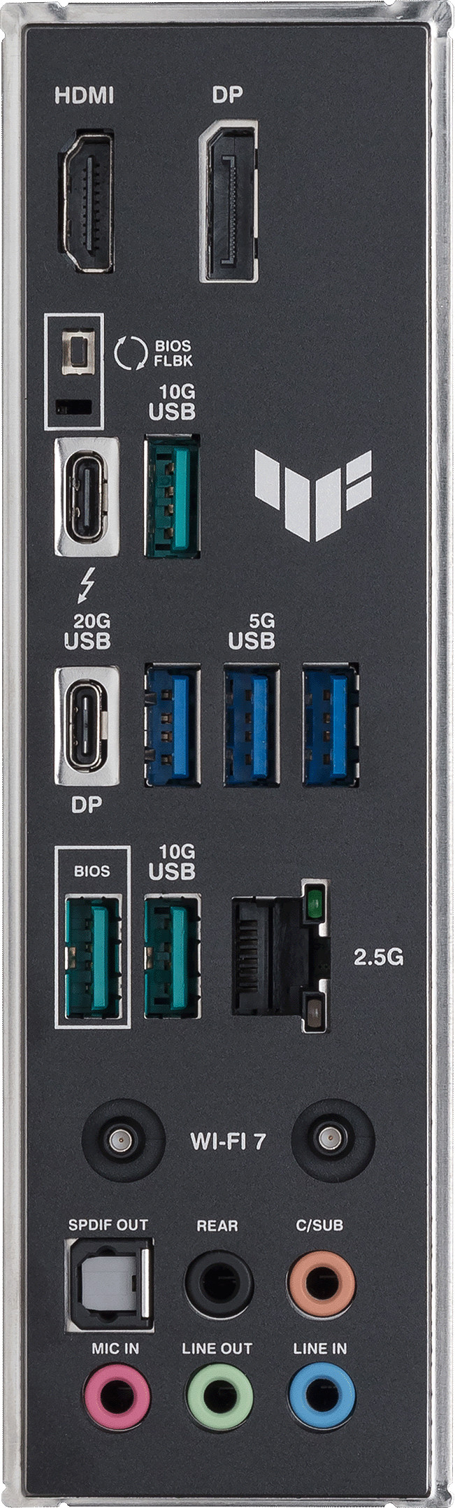 ASUS TUF Gaming Z890-PLUS WIFI linke seite