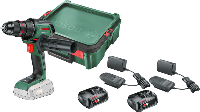 Bosch AdvancedDrill 18V-80 2,5 Ah Akku (2x) SystemBox S Starterset Main Image
